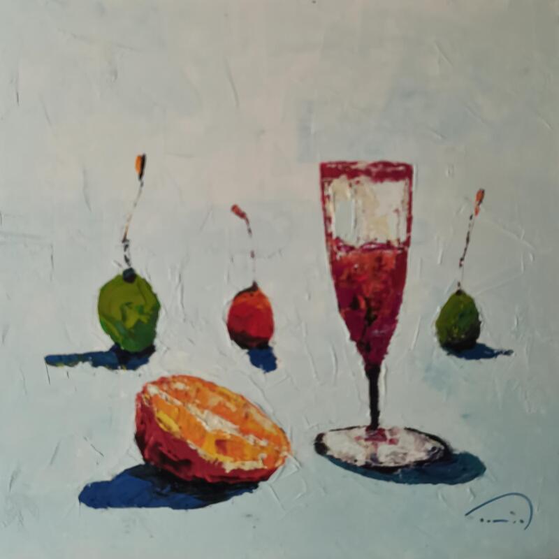 Painting La mitja taronja by Tomàs | Painting Impressionism Still-life Oil