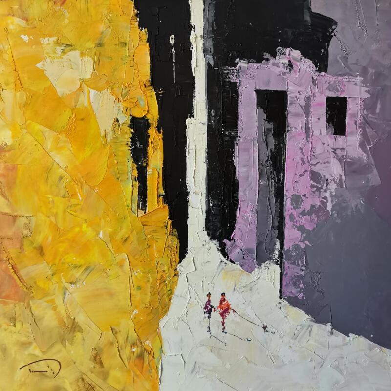 Pintura Donne-moi la main por Tomàs | Pintura Impressionism Urbano Life style Aceite