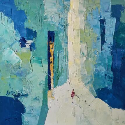 Pintura La pausa por Tomàs | Pintura Impressionism Aceite Life style, Urbano