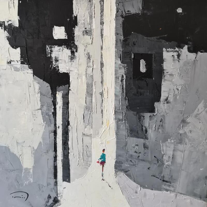 Gemälde Carrer estret  von Tomàs | Gemälde Impressionismus Urban Öl