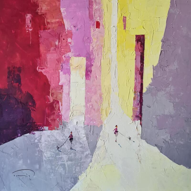 Painting On se retrouve by Tomàs | Painting Impressionism Oil