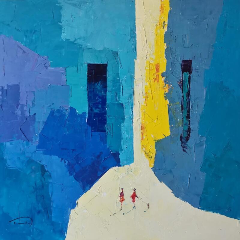 Gemälde Parfum d'été von Tomàs | Gemälde Impressionismus Gesellschaft Öl