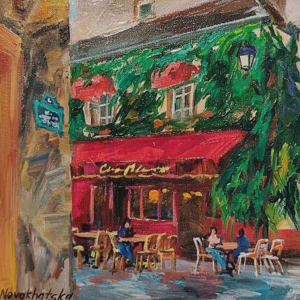 Painting Chez Marianne by Novokhatska Olga | Painting Figurative Acrylic, Oil Urban