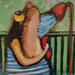 Painting Ducha salada by Villanueva Puigdelliura Natalia | Painting Figurative