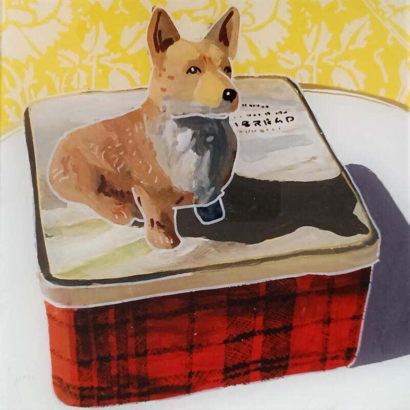 Peinture Diana sortait de chez Harrods par Auriol Philippe | Tableau Figuratif Natures mortes Plexiglas Acrylique Posca