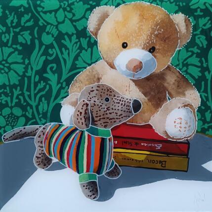 Peinture Célestin s'asseyait sur la culture par Auriol Philippe | Tableau Figuratif Acrylique, Plexiglas, Posca Natures mortes