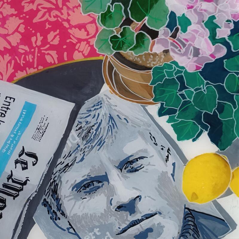 Painting Robert avait préfère partir avant l'hiver  by Auriol Philippe | Painting Figurative Still-life Plexiglass Acrylic Posca