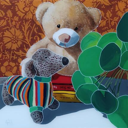 Peinture David rêvait de Venise,  Célestin était perplexe par Auriol Philippe | Tableau Figuratif Acrylique, Plexiglas, Posca Natures mortes