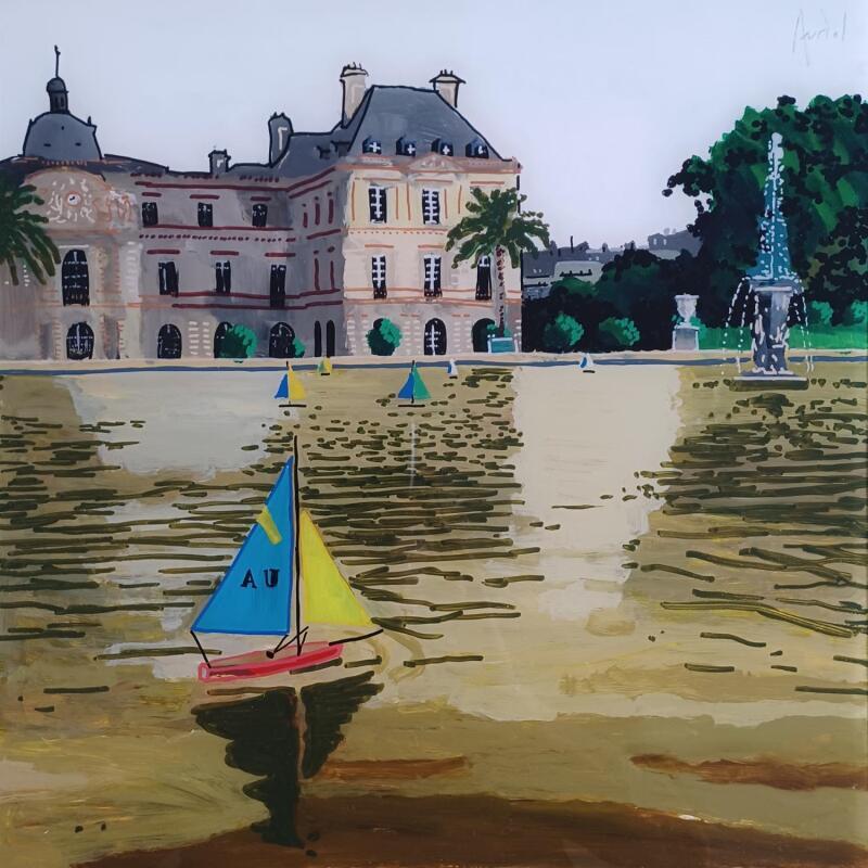 Painting Gérard ne pensait pas au Titanic à ce moment là  by Auriol Philippe | Painting Figurative Still-life Plexiglass Acrylic Posca