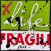 Peinture Fragile life (vert) par Costa Sophie | Tableau Pop-art Acrylique Collage Upcycling