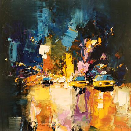 Painting East Flushing by Castan Daniel | Painting Figurative Oil