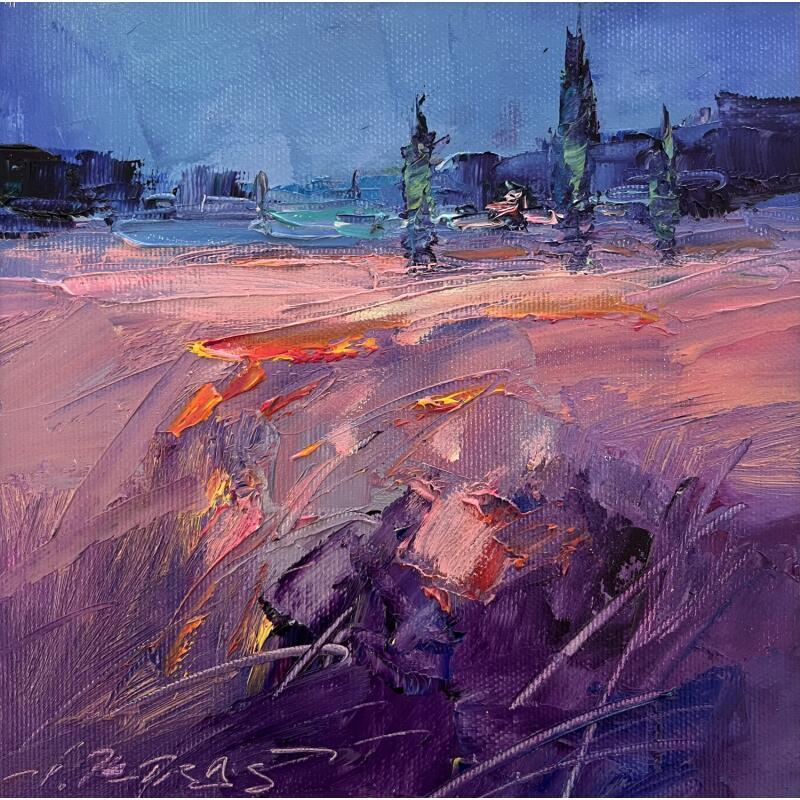 Peinture Unknown City par Petras Ivica | Tableau Figuratif Paysages Huile