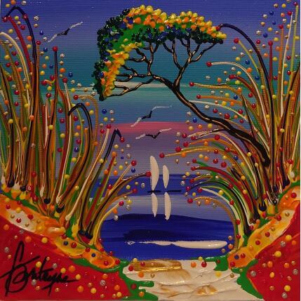 Peinture Attends moi par Fonteyne David | Tableau Figuratif Acrylique