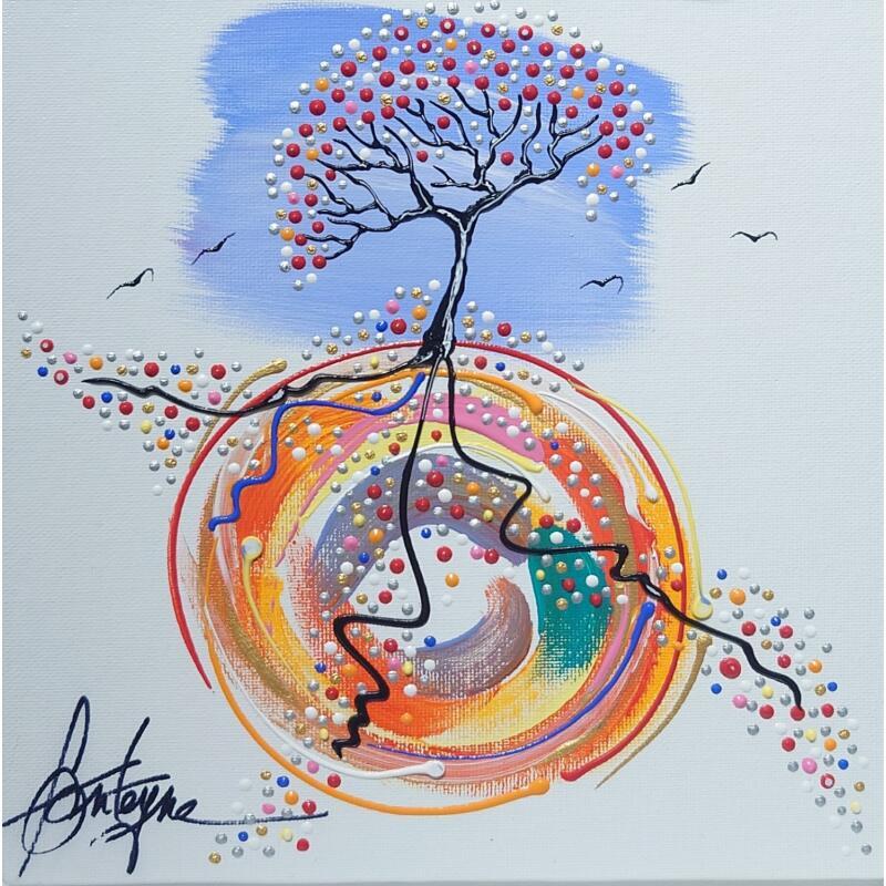 Painting Terre de paix by Fonteyne David | Painting Figurative Acrylic