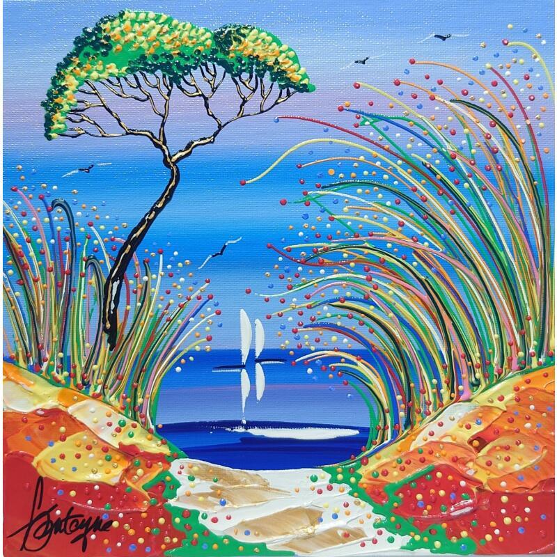 Painting Un bel été by Fonteyne David | Painting Figurative Acrylic