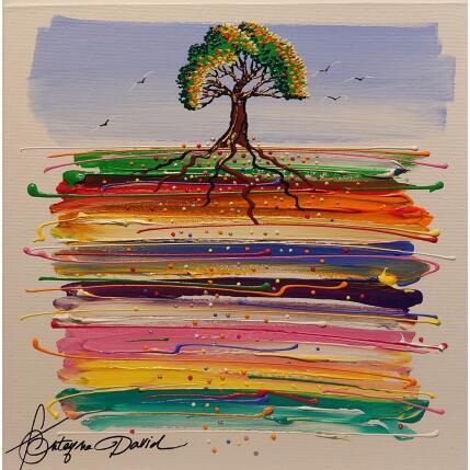 Peinture Chemin de couleurs par Fonteyne David | Tableau Figuratif Acrylique