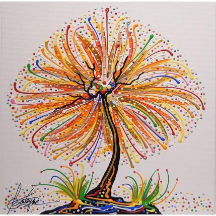 Peinture L'arbre bijou par Fonteyne David | Tableau Figuratif Acrylique