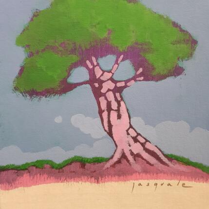 Painting La vie en rose by Pasquale | Painting Figurative Acrylic Architecture, Landscapes, Nature