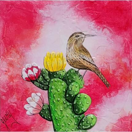 Painting CHANTS DU DESERT by Geiry | Painting Subject matter Marble powder, Pigments Landscapes