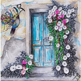 Peinture COLOR par Geiry | Tableau Matiérisme Pigments, Poudre de marbre