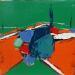 Painting GOURMANDISE by L'huillier Françis | Painting Abstract Landscapes Oil