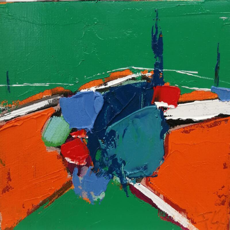 Painting GOURMANDISE by L'huillier Françis | Painting Abstract Landscapes Oil