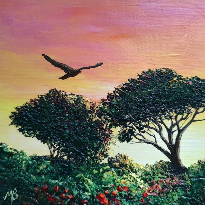 Gemälde Vu du ciel von Blandin Magali | Gemälde Figurativ Landschaften Öl