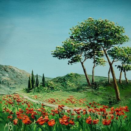 Gemälde Paisible Provence von Blandin Magali | Gemälde Figurativ Öl Landschaften