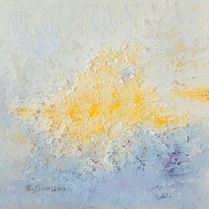 Peinture Dans sa lumière 6 par Gaussen Sylvie | Tableau Abstrait Huile, Poudre de marbre Nature