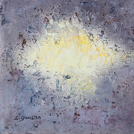 Peinture Symbiose 4 par Gaussen Sylvie | Tableau Abstrait Huile, Poudre de marbre Nature