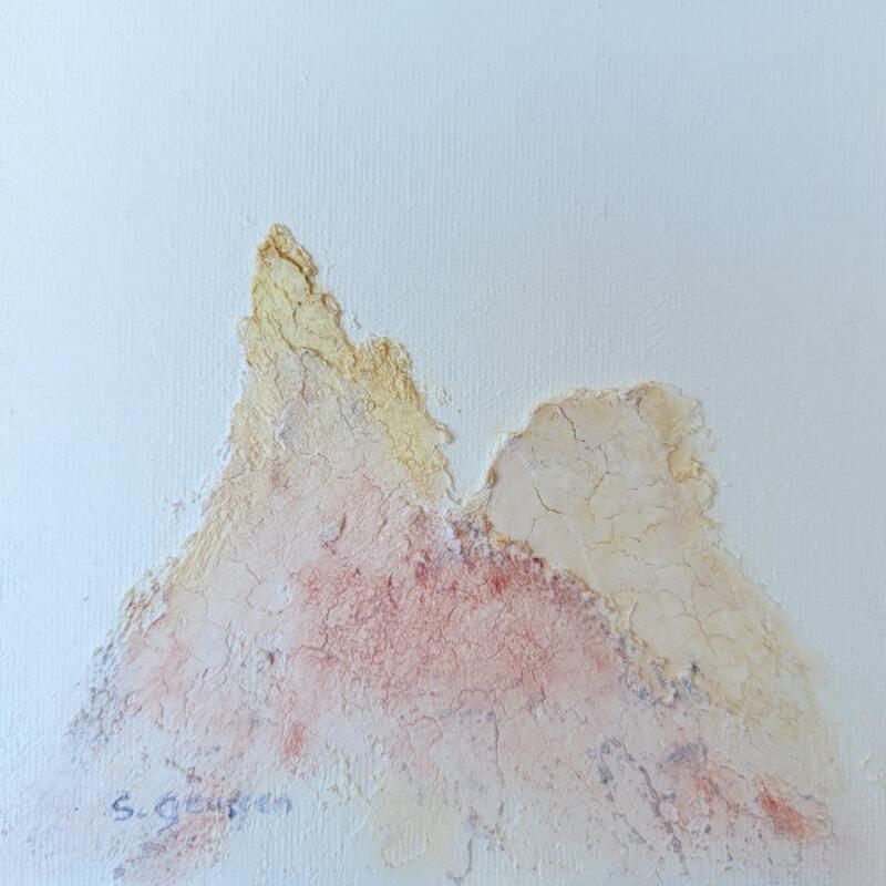 Peinture so sweet 3 par Gaussen Sylvie | Tableau Abstrait Paysages Huile Poudre de marbre