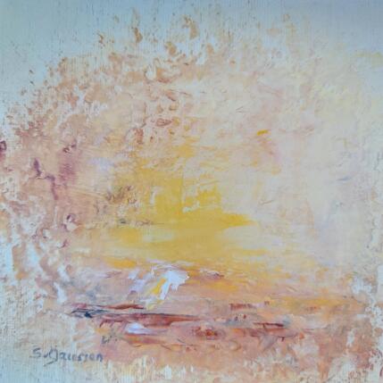Peinture Un air de Fenua 2 par Gaussen Sylvie | Tableau Abstrait Huile, Poudre de marbre Marine
