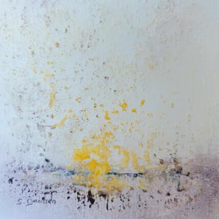 Peinture Un air de Fenua 4 par Gaussen Sylvie | Tableau Abstrait Huile, Poudre de marbre Marine