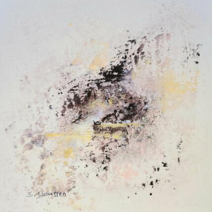 Peinture Un air de Fenua 6 par Gaussen Sylvie | Tableau Abstrait Huile, Poudre de marbre Marine