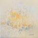 Peinture Ciel de feu 3 par Gaussen Sylvie | Tableau Abstrait Nature Huile Poudre de marbre
