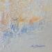 Peinture Ciel de feu 3 par Gaussen Sylvie | Tableau Abstrait Nature Huile Poudre de marbre