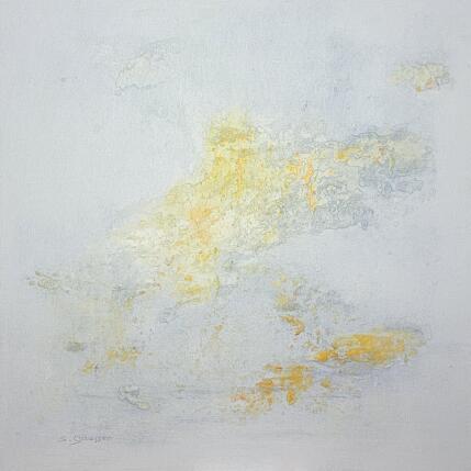 Peinture Calme et volupté 4 par Gaussen Sylvie | Tableau Abstrait Huile, Poudre de marbre Minimaliste, Paysages