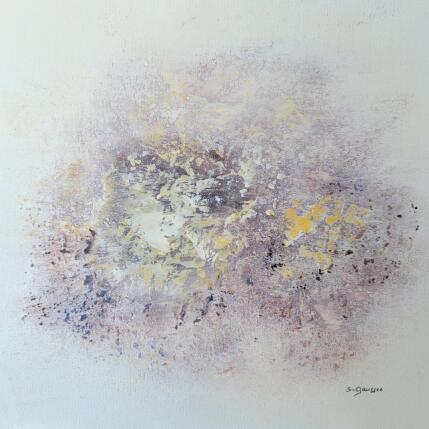 Peinture Rève de voyage 2 par Gaussen Sylvie | Tableau Abstrait Huile, Poudre de marbre Minimaliste