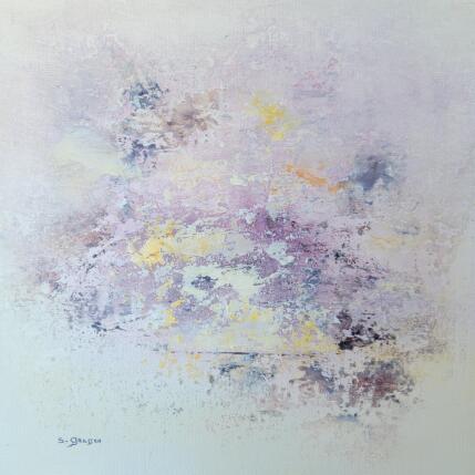 Peinture Rève de voyage par Gaussen Sylvie | Tableau Abstrait Huile, Poudre de marbre Nature