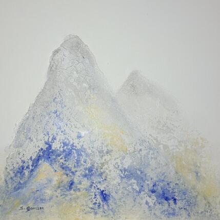 Peinture Froides Beautés par Gaussen Sylvie | Tableau Abstrait Huile, Poudre de marbre Paysages