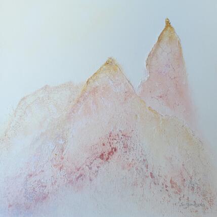 Peinture So sweet 4 par Gaussen Sylvie | Tableau Abstrait Feuille d'or, Huile Paysages