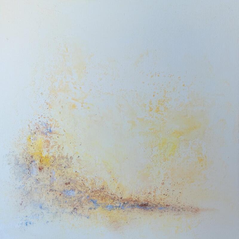 Pintura Un air de Fenua por Gaussen Sylvie | Pintura Abstracto Naturaleza Aceite Pigmentos