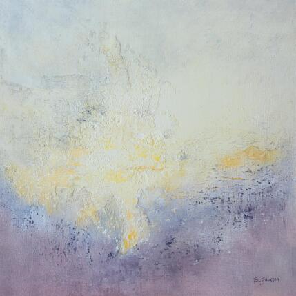 Peinture Lumière du Sud par Gaussen Sylvie | Tableau Abstrait Huile, Poudre de marbre Nature