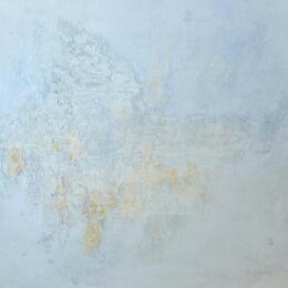 Peinture Calme et volupté 2 par Gaussen Sylvie | Tableau Abstrait Huile, Poudre de marbre Paysages