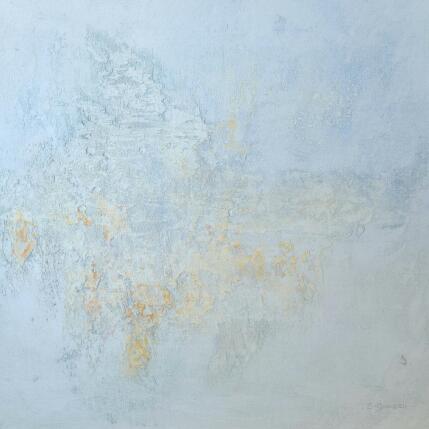 Peinture Calme et volupté 2 par Gaussen Sylvie | Tableau Abstrait Huile, Poudre de marbre Paysages