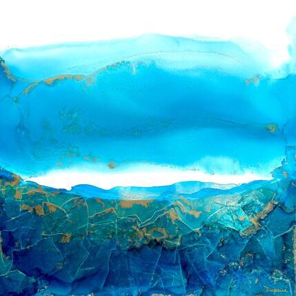 Painting Poésie Marine 2228 by Depaire Silvia | Painting Abstract Acrylic Landscapes, Marine