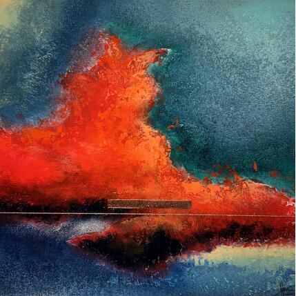 Peinture Abstraction #3985 par Hévin Christian | Tableau Abstrait Acrylique, Huile, Pastel Minimaliste