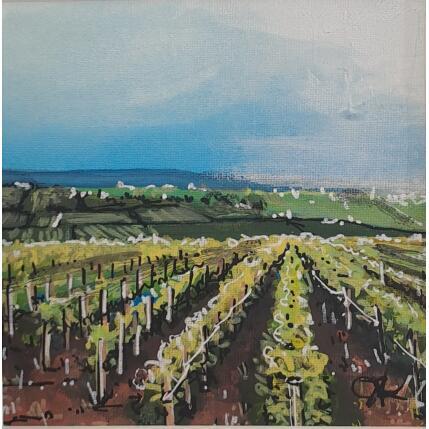 Painting Printemps dans les vignes de Bourgogne by Touras Sophie-Kim  | Painting Realism Oil Still-life