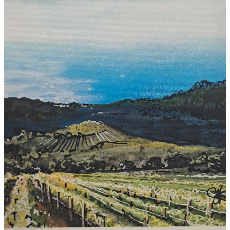 Painting Matin dans les vignes de Bourgogne by Touras Sophie-Kim  | Painting Realism Still-life Oil