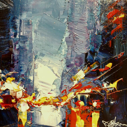 Peinture Light through the night par Castan Daniel | Tableau Figuratif Huile
